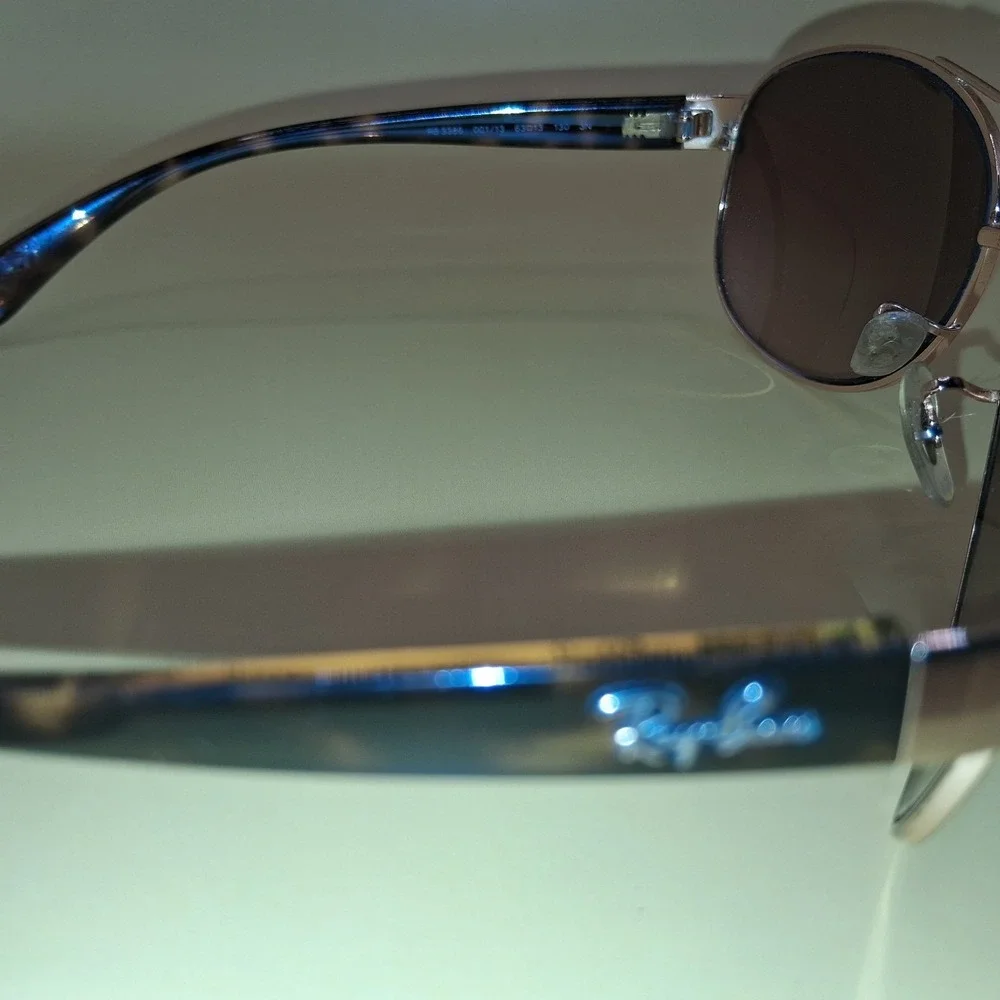 Ray-Ban RB3386 001/13 Polished Gold/Gradient Brown Lens Men's Aviator Sunglasses